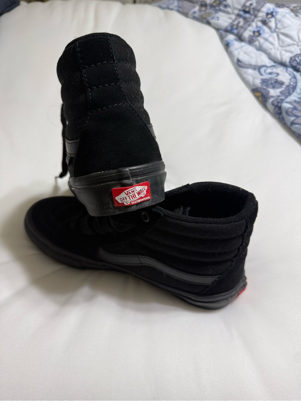 Vans Black High-Top Pop-Cush Skate Sk8-Hi Sneakers NWOT